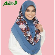 (Alfaro L) Tudung Sarung Corak Printed 3 Layer by Alfaro Exclusive