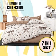 [HOT SALE]PREMIUM CADAR 5D  HIGH QUALITY 7IN1(COMFORTER SET)KING & QUEEN