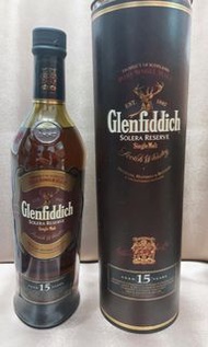 Glenfiddich 15 Years Solera Reserve, old bottling