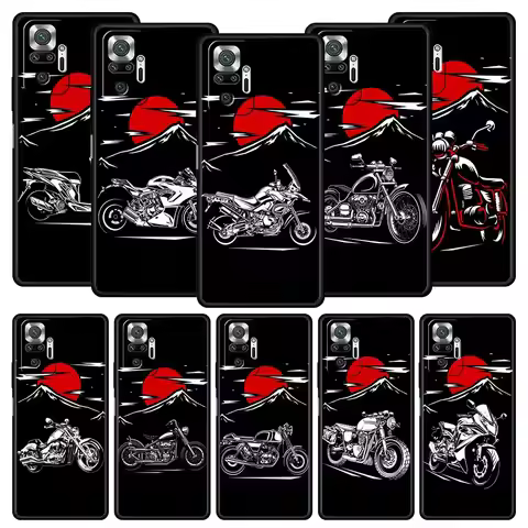 Moto Bike Motorcycle Phone Case For Xiaomi Redmi Note 12 11 10 9 9T 8 7 9s Pro Plus K50 K40 Gaming 1