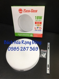 Đèn LED Ốp Trần Rạng Đông 18W VUÔNG TRÒN ChipLED Samsung Model: D LN12L ĐM 22x22/18W