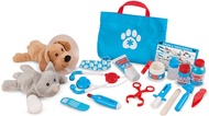 Melissa & Doug Examine and Treat Pet Vet Play Set (24 pcs) - Kids Veterinary Play Set, Veterinarian 
