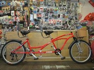 【冠鑫自行車】AIBIKE A-HG502 24吋 SHIMANO 6速 不同步 兩人 潮流協力車 紅色 台灣製造 高雄