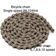 bicycle chain rantai basikal single speed multi speed gear rantai 6/7/8/9/10 speed