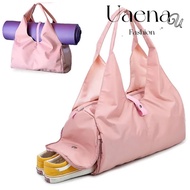 UAENAU Yoga Mat Bag, Women Men Large Capacity Travel Storage Bag, Fashion Nylon Gym Fitness Handbags Bag