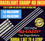 BACKLIGHT TV LCD LED SHARP 40 INCH LC 40LE430M BACKLIGHT TV 40 INCH