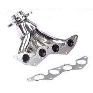 Car modified stainless steel exhaust manifold for Honda Civic 01-05 DX/LX EM/ES D17A corrosion-resistant steel tailpipe