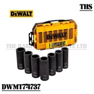 DEWALT DWMT74737 Socket Set 7Pcs 1/2 inch Drive Deep Impact Metric Socket Set Impact Wrench Cordless