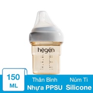 Bình sữa nhựa PPSU Hegen cổ rộng 150 ml (1 – 3 tháng)