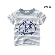 [ READY STOCK ]Children Wear Summer Short Sleeve T-shirt Korean Style Baby Kids Boy Clothing