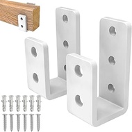 Heavy-Duty 2x4 Door Barricade Brackets 1/4" Industrial-Grade U-Shaped Security Brackets for Wood, Sh
