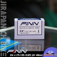 Bicycle Inner Tube 24 Inches FINN Size 24 x 1.75/1.95/2.125 (Large Valve AV48mm) Bicycle Tube