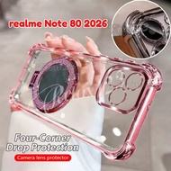 For realme Note 80 2026 Glitter Shockproof Silicon Case For realme Note 80 Realme Note 80 70 70T Not