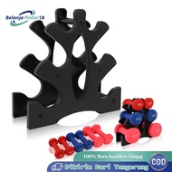 3 Layer Dumbbell Stand Barbell Storage Portable Barbell Storage Detachable Dumbbell Rack