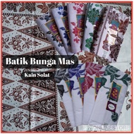 Kain Batik Sarung Siap Jahit Bunga Mas / Kain Sarong Sembahyang