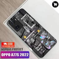 Softcase Glass Kaca Trendi For Oppo A77S 2022 Terbaru [Camera Protect] - IC89- casing hp - case hp a77s - silikon hp - pelindung hp -kesing hp Oppo A77s - kesing oppo A77S  - case oppo = softcase oppo a57 4g 2022 - kesing hp