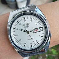 Seiko 5 Automatic Cal 7s26-0480 White Dial Military