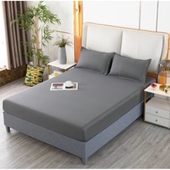 PREMIUM COTTON BEDSHEET FITTED BEDSHEET PLAIN BEDSHEET SINGLE SUPER SINGLE QUEEN KING CADAR CADAR GE