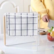 Iron Destop Towel Storage Rack Vertical Kitchen Foldable Rag Hanger Hanging Cloth Shelf Top Sink Dis