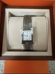 門市現貨Hermes Heure H手錶25mm 大象灰銀full set with receipt