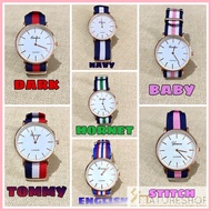 ◵ ♠ ☑ Wrist watch Geneva Fabric Nylon strap
