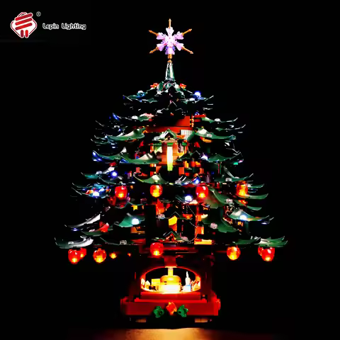 LED Lighting Kit Compatible with 41843 Family Christmas Tree Building Blocks Model Decorative Light 