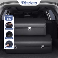 SimHome Car Storage Box Car trunk box Organizer kereta Car Trunk Organiser Box Car Boot Organiser PU