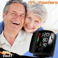 EliteVault Digital Blood Pressure Monitor Wrist Style Rechargeable With Big LCD Screen Voice