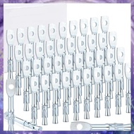 [P K A M] 100Pcs Wedge Concrete Anchor 1/4 X 2 Inch Expansion Acoustical Ceiling for Ceiling Joists 