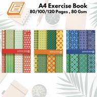 Uni A4 Exercise Book / Note Book 80pages/100pages/120pages