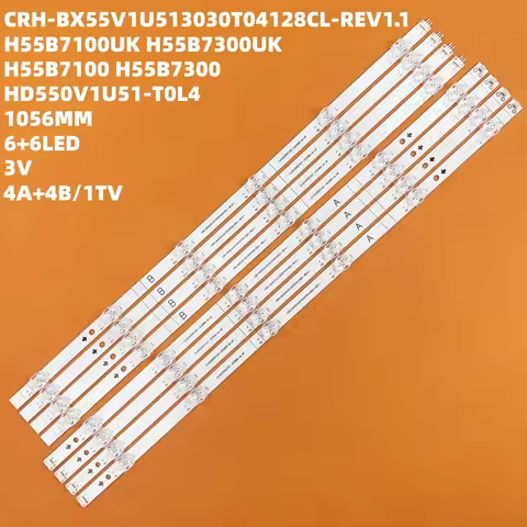 8PCS H55B7100 H55B7100UK H55B7300 H55B7300UK HD550V1U51-T0L4 T0L2B1 CRH-BX55V1U513030T04128CL-REV1.1