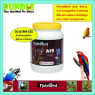 ( Promotion+++) คุ้มที่สุด NutriBird A19 800 g. อาหารนกลูกป้อน อาหารลูกป้อน สำหรับลูกนกที่ต้องการพลังงานไขมันสูง ขนาด 800 กรัม ราคาดี อาหาร นก อาหารนกหัวจุก อาหารนกแก้ว อาหารหงส์หยก