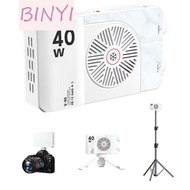 BINYI RGB LED Camera Light, 4400mAh Battery 40W Mini LED Video Lamp, Compact FX 8 Modes Adjustable 3