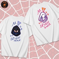 Spiderman Miles Gwen Adult Couple T-Shirt