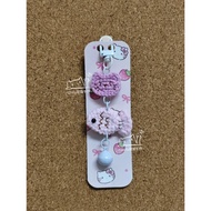 ~Gloria丽璇手作~(成品)手工毛线钩针编织小猫咪小鱼钥匙扣,包包、手机挂件礼物。