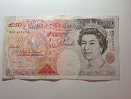 1994年英國50英鎊紙幣EF品相
