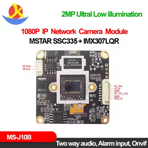 Ultral Hd 1080P Ip Camera Board So-ny Imx307Lqr Mstar Ssc335 Webcam Night Vision Videolink P2P Onvif