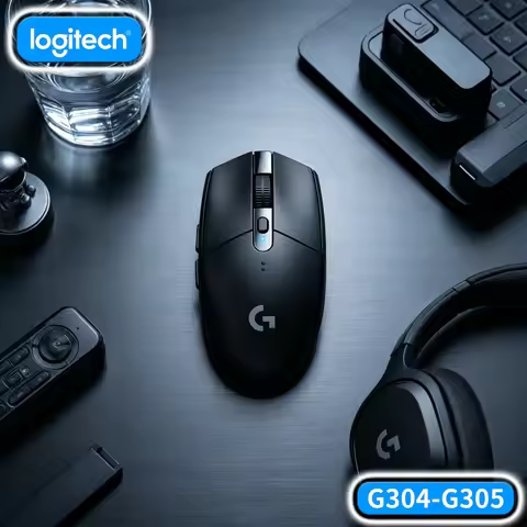 Logitech G304 Wireless Gaming Mouse 12000 DPI HERO Sensor LIGHTSPEED 1Ms 9-Month Battery Symmetrical