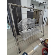𝙏𝙀𝙍𝙈𝙐𝙍𝘼𝙃 Chrome Buaian Outdoor Swing Chair