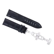 腕時計パーツ 互換品 21mm Leather Watch Band Strap Compatible with 40mm Oris Artelier Skeleton 733-7670 Black