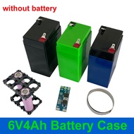 6V 4Ah Battery Case 6V4Ah Emergency Light Battery Box 18650 2x3 Holder 2S8A BMS 6V 6.4V 7.2V 6Ah for