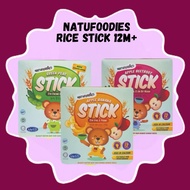 🔥READY STOCK JB🔥 NATUFOODIES BABYFOOD - Snacking Baby Rice Puff Stick 8m Snek Bayi Travel Friendly