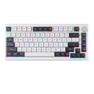 Bàn phím cơ Fuhlen H75S Panda 3 Mode Wireless Fuhlen Silver Pro switch