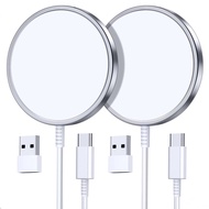 2 Pack Magnetic Wireless Charger for iPhone 16 Pro Max/16 Pro/16 Plus/16/15/15 Pro/15 Plus/15 Pro Ma