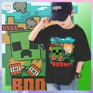 Minecraft Jj & Mikey Maizen boom Game Shirts For Children And Adults Color Comfortable Fabric Cotton