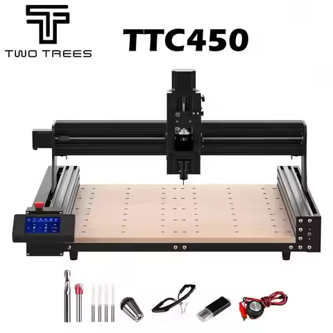 TwoTrees TTC450 CNC Laser Engraver Wood CNC Router Milling Cutting Machine Laser Engraving Machine F