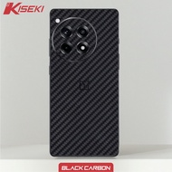 Kiseki Skin One Plus 12R on Back Case Only Carbon Leather Custom Image