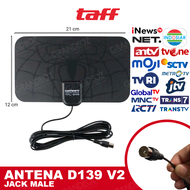 ANTENA TV + BOOSTER Digital 4K DVB-T2 Anten Full HD Analog Tabung LED Smart Android TV D-139 STB Set