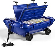 VEVOR Floating Cooler 40 QT Floating Ice Chest with Dry Storage, Wheels & Tow Rope, Premium LLDPE Am