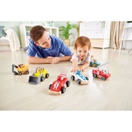 Hape-Wild Rider Vehicle Firetruck Car Toys-Bulldozer-Excavator-Fire Truck-Racing-(18m+)-E0486